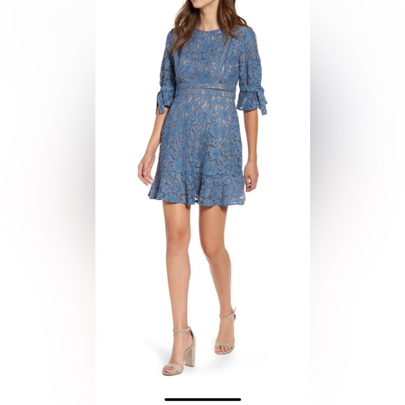 WAYF from Nordstrom Rene Lace Fit & Flare Dress NWT - Picture 2 of 8